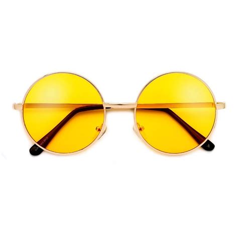 round yellow glasses|yellow framed sunglasses.